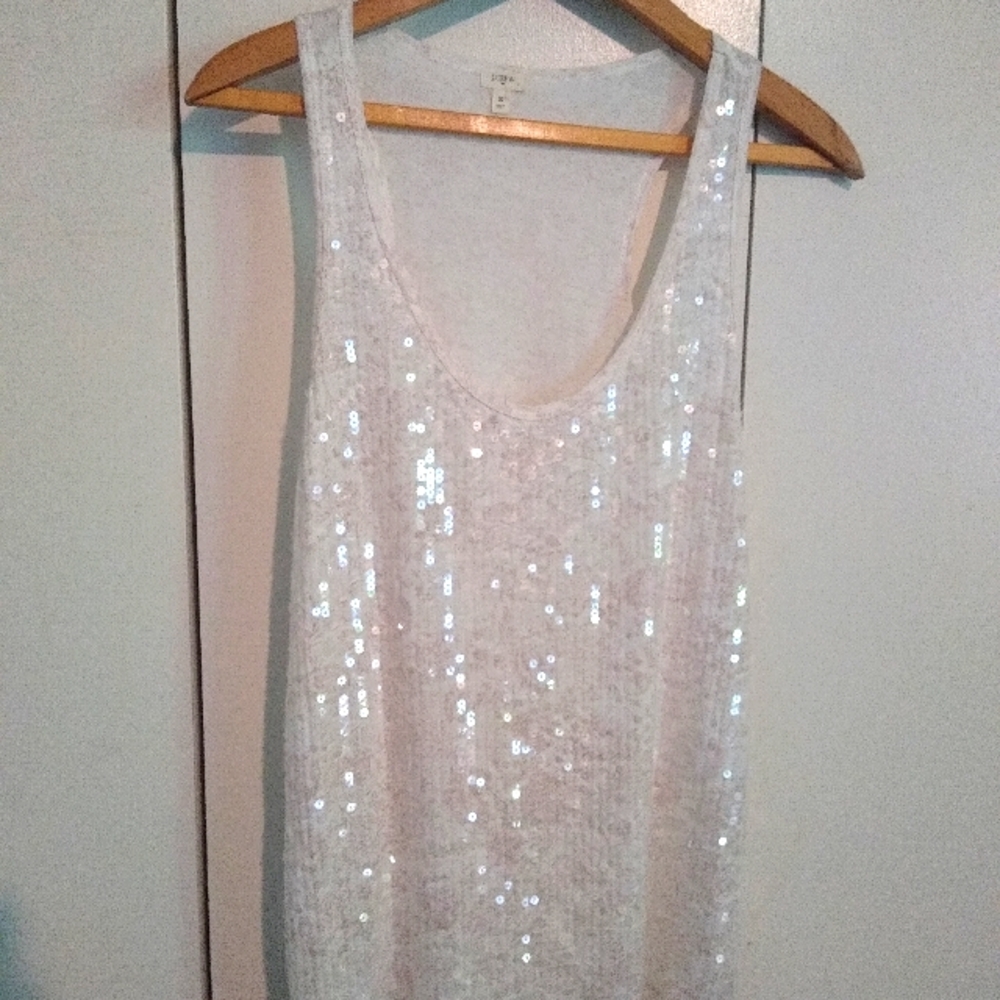 J crew beautiful sequined tank S